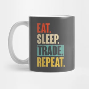 Eat Sleep Trade Repeat Crypto Mug